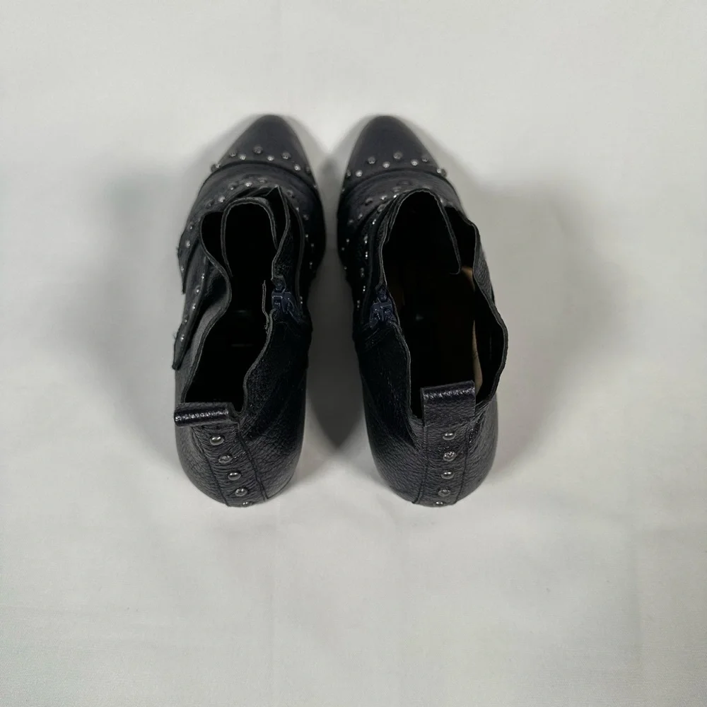 Naturalizer Blissful Studded Navy Metallic Booties Woman Size USA 8.5